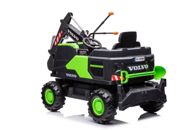 Akkubetriebener Bagger Volvo grün