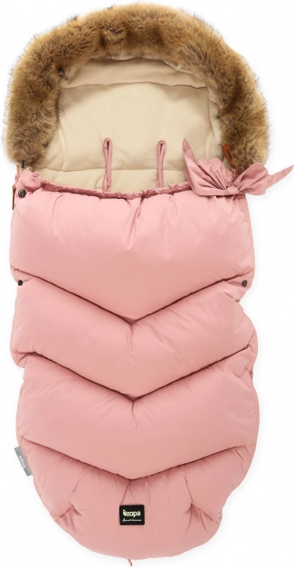 Winterfußsack Fluffy, Altrosa