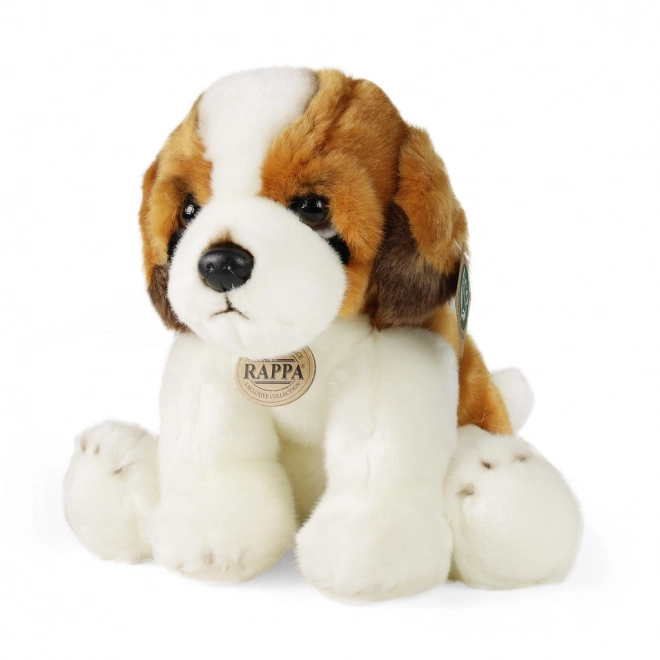Sitzender Plüschhund Bernhardiner