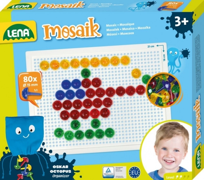 Lena Kleine Transparente Mosaik – Kleine Mosaik, 15 mm transparent (80 Stk)