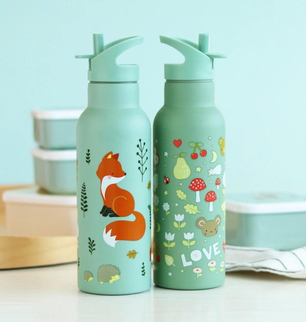 A Little Lovely Company Trinkflasche aus Edelstahl 500 ml – Freunde aus dem Wald