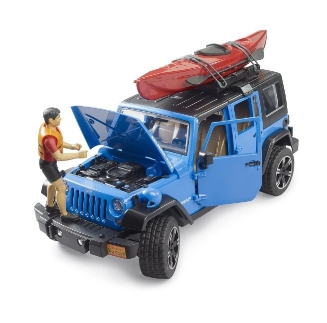 Bruder Jeep Wrangler Rubicon mit Kajak und Figur