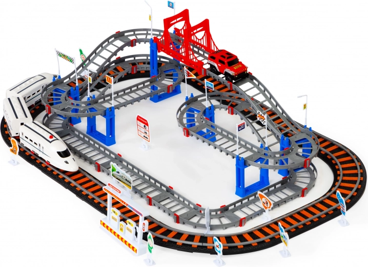 Mehrstöckige Strecken, Brücke und Rampen