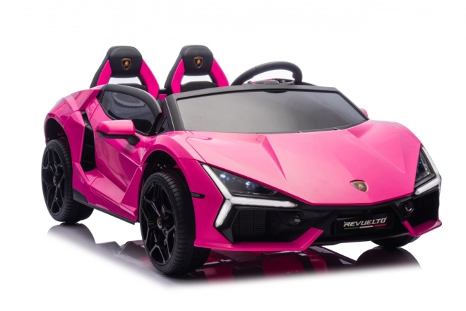 Rosa elektrisches Kinderauto Lamborghini Revuelto XL