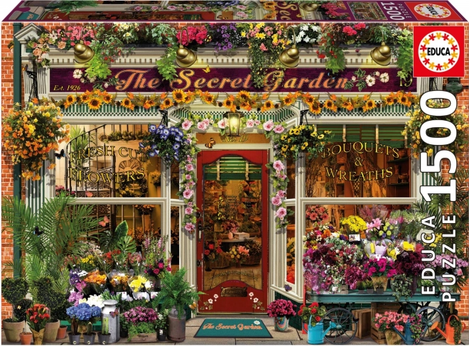Educa Puzzle Blumenladen Geheimnisvoller Garten 1500 Teile