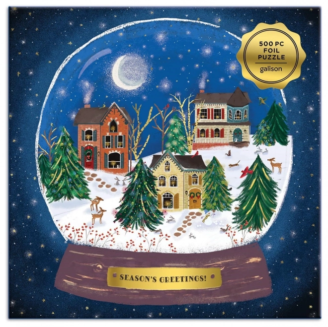 Puzzle Winter-Schneekugel 500 Teile