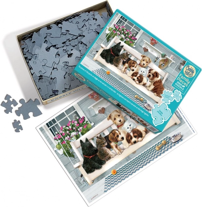 Cobble Hill Familypuzzle Freunde auf der Veranda 350 Teile