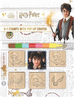 Stempel-Set mit Wachsmalstift Harry Potter 5+1