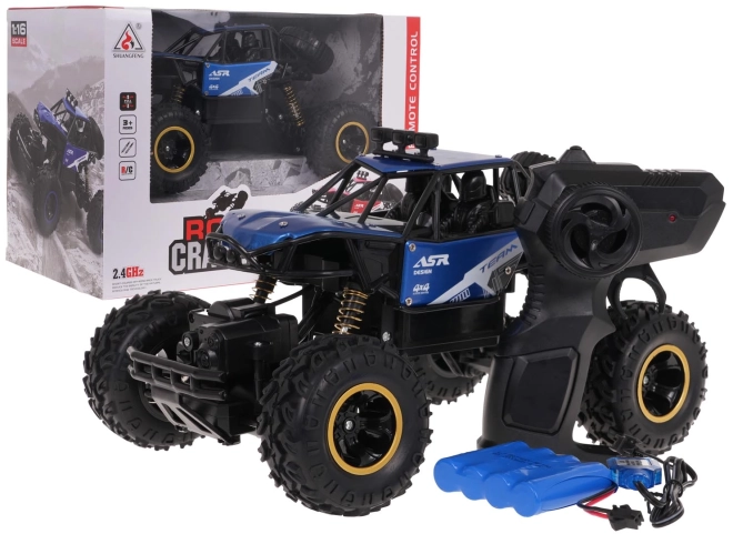Crawler Monster Rock Ferngesteuertes Auto Blau – Blaue