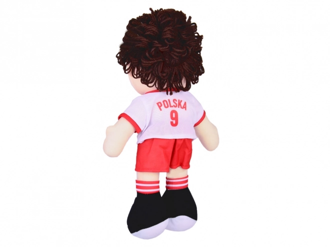 Plüschpuppe Fußballspieler