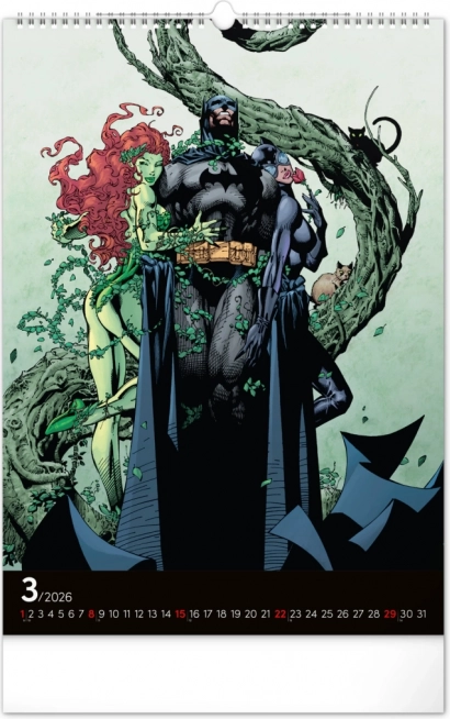 Wandkalender Batman Dark 2026