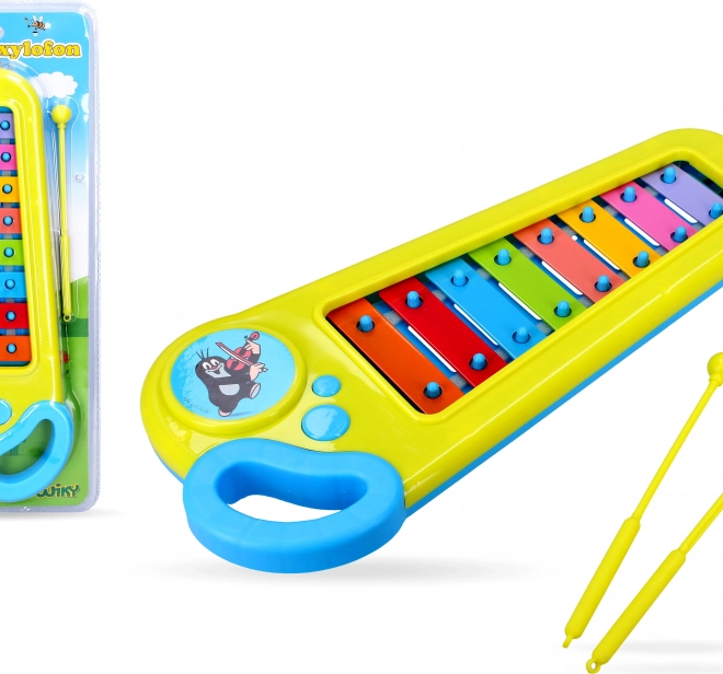 Kinderxylophon mit Maulwurf-Motiv 33,5 × 14 cm