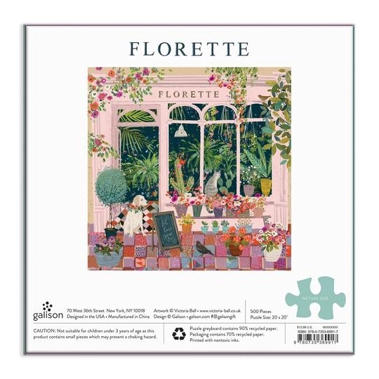 Puzzle Florette von Galison 500 Teile