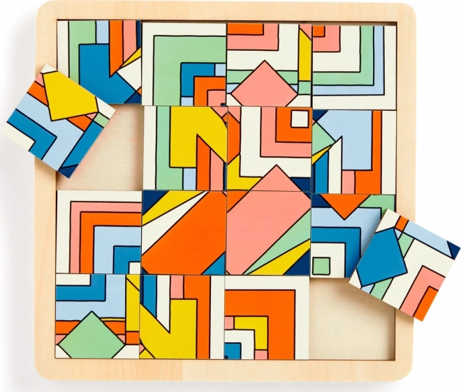 GALISON Schiebepuzzle aus Holz Frank Lloyd Wright: Imperial Hotel 2-in-1