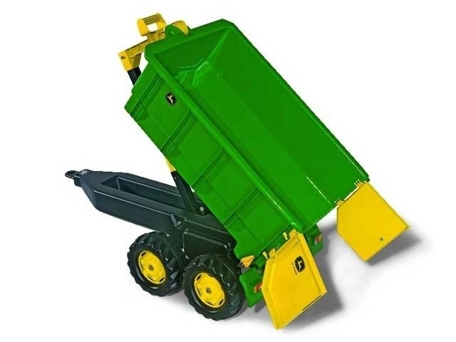 Großer zweiachsiger Kippanhänger John Deere von Rolly Toys