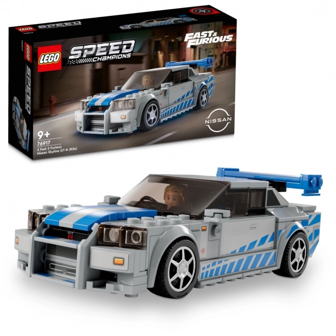 Lego Speed Champions Nissan Skyline GT-R R34 Modell aus Fast & Furious