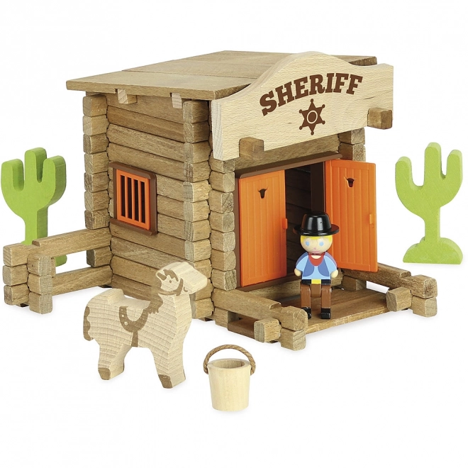 Holzbausatz Sheriffs Station