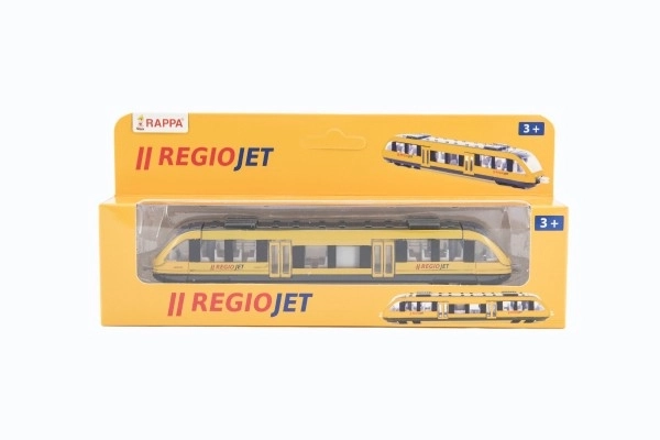 Gelber RegioJet Zug 17cm