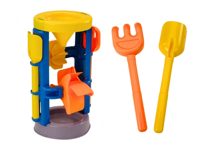 Großer Sandspielset Mit Mühle Und Formen