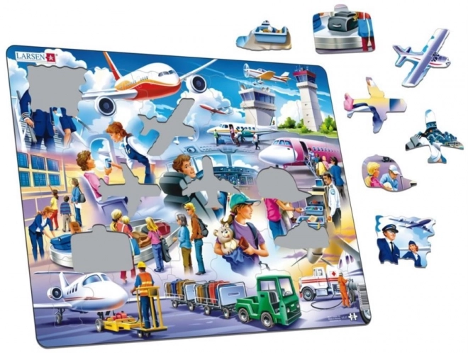 Larsen Flughafen Puzzle 42 Teile