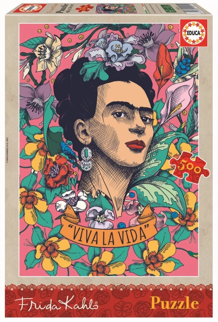 Educa Puzzle Frida Kahlo: Viva la Vida 500 Teile