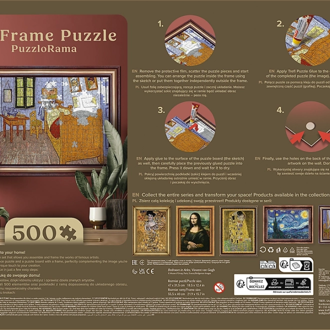 Künstlerisches Puzzle mit Rahmen Schlafzimmer in Arles 500 Teile