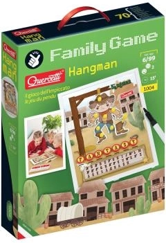 Quercetti Galgenmännchen – Brettspiel für Kinder ab 6 Jahren