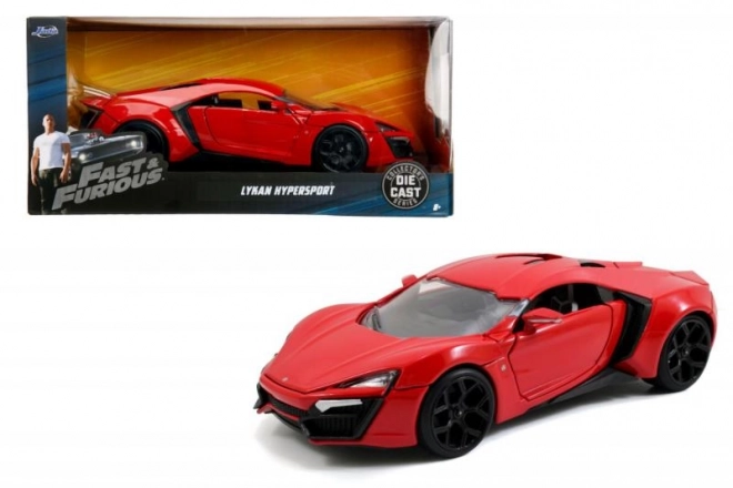 Lykan Hypersport Auto aus Fast & Furious im Maßstab 1:24