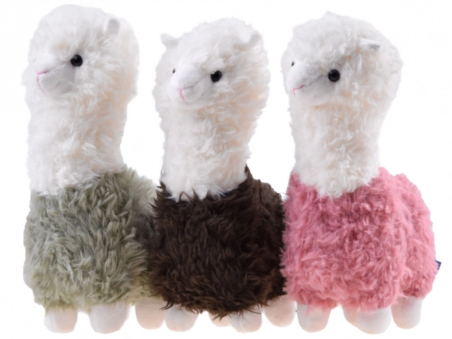 Flauschiges Lama Plüschtier 28cm – grün