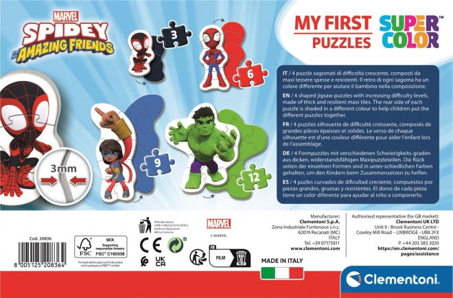 Clementoni Meine Ersten Puzzle Spidey Und Seine Erstaunlichen Freunde