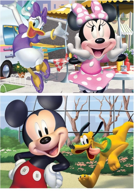 Holz-Puzzle Mickey und Freunde 2x25 Teile