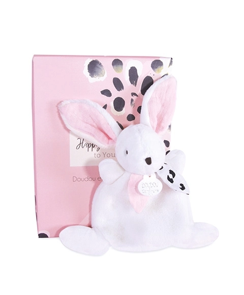 Doudou Plüsch-Hase Geschenkbox Rosa