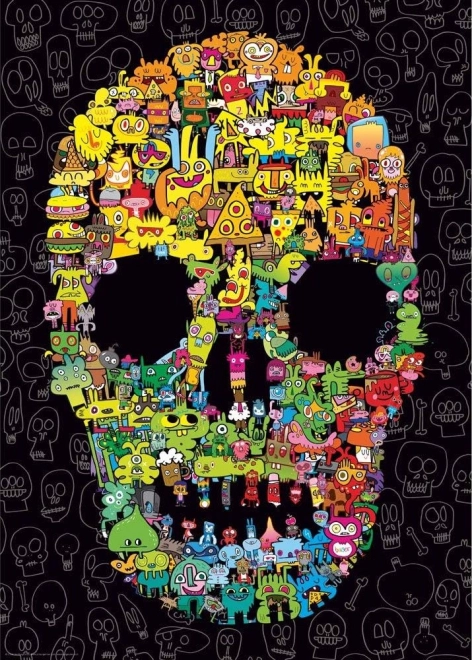Heye Puzzle: Freunde sind meine Freunde - Doodle Skull 1000 Teile