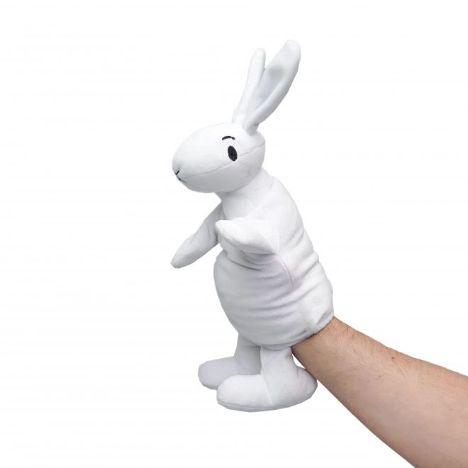 Králík Bobek Plüsch Handpuppe 35cm