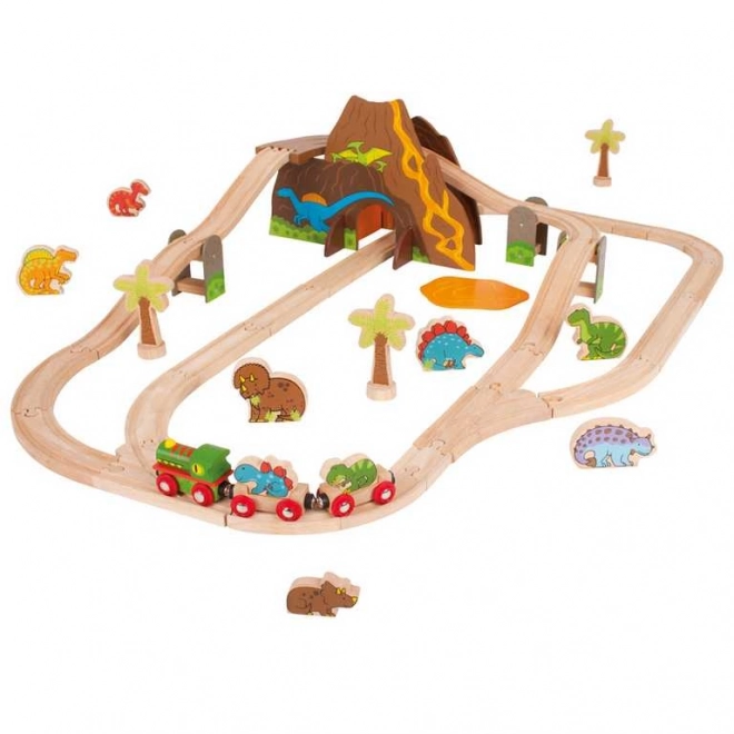 Dinosaurier Holz-Eisenbahn von Bigjigs Rail