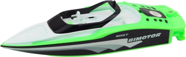 Grünes ferngesteuertes Motorboot