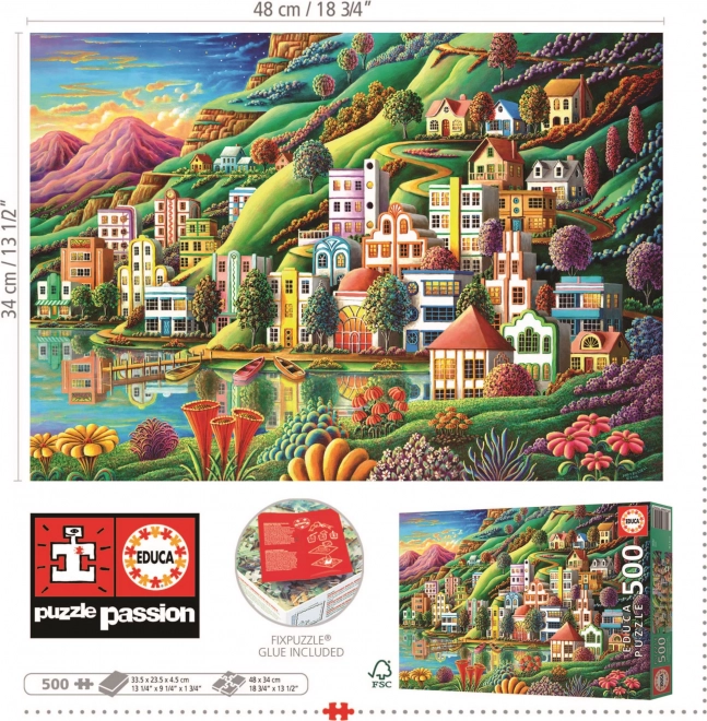 Educa Puzzle Verborgener Hafen 500 Teile