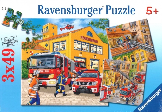 Ravensburger Puzzle Feuerwehr 3x49 Teile