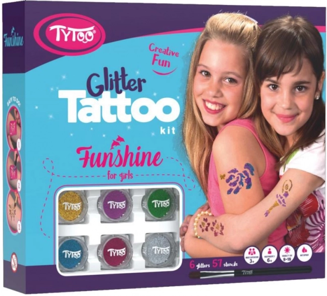 TyToo Funshine Glitzertattoos Set für Mädchen