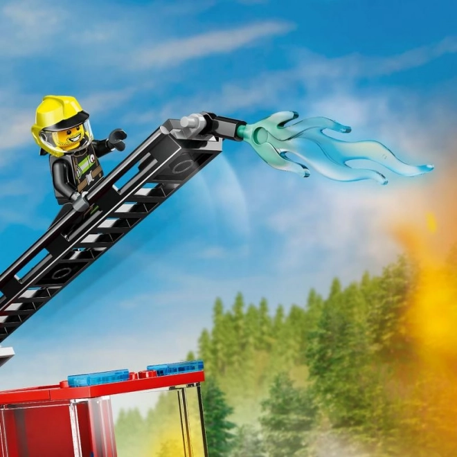 Lego Feuerwehrwagen mit Leiter