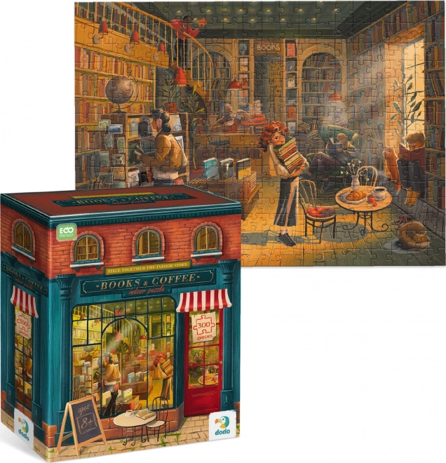 Puzzle Geschäfte: Buchhandlung 300 Teile