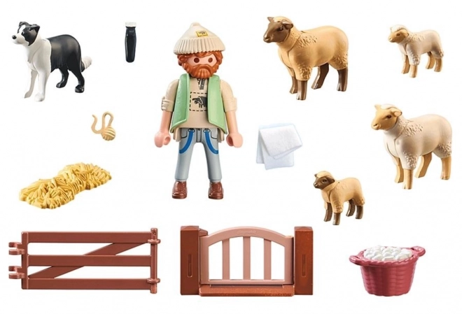 Playmobil Set Junger Hirte mit Schafen