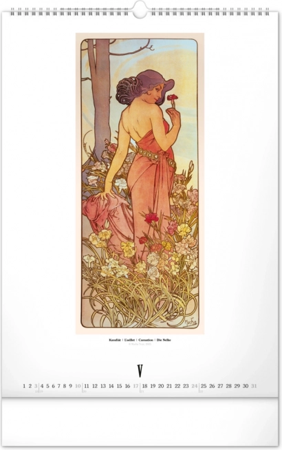 Wandkalender Alfons Mucha 2026