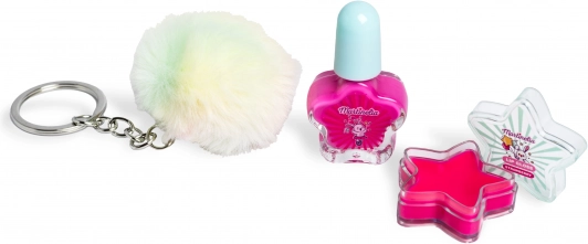 Set aus Nagellack und Lippenbalsam mit Schlüsselanhänger Martinelia Circus