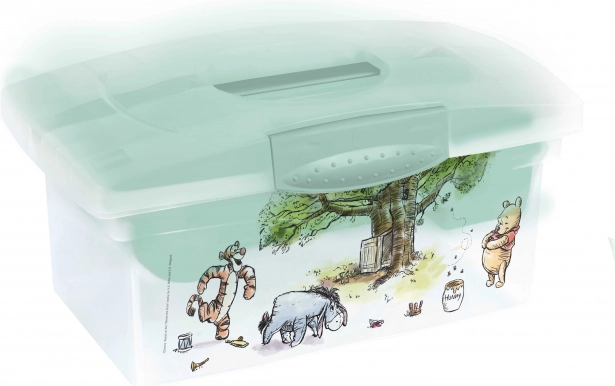 Reisebox mit Fach für Spielzeug, Medikamente, Kosmetik „Winnie“, Nordisches Grün
