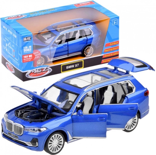 Metallmodell SUV BMW X7 1:32 mit Licht und Sound