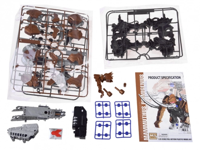 Mechanisches Modell Mammut zum Zusammenbauen