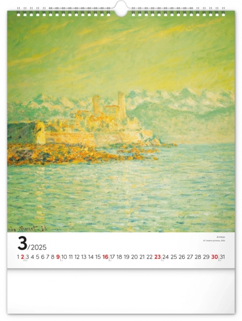 Nástěnný Kalender Claude Monet 2025