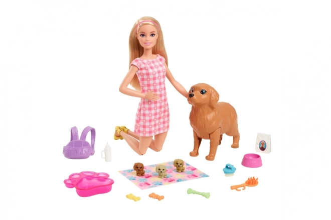 Barbie Neugeborene Welpen Spielset