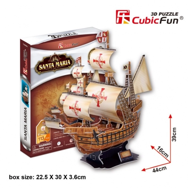 3D-Puzzle Santa Maria